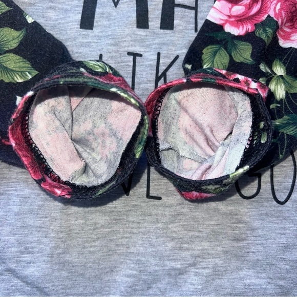 Gray Girls Size 110 4/5 Ain’t No Mama Like The One I Got Long Play Sleeve Shirt - Picture 5 of 7